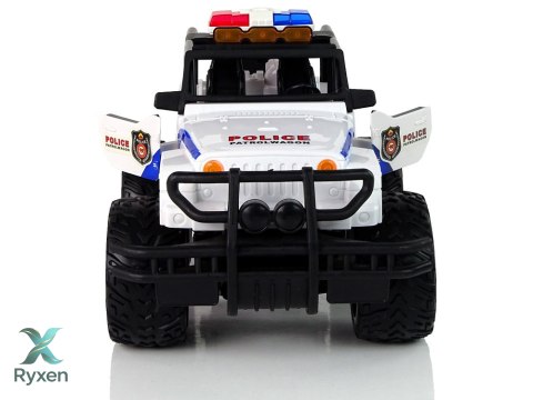 Auto R/C Policja Jeep Policyjny 1:14 Zdalnie Sterowane Efekty Świetlne LEAN TOYS