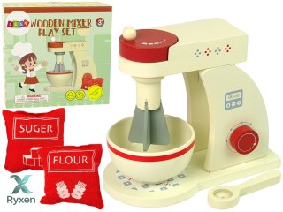 Drewniany Robot Kuchenny Mikser Akcesoria Kuchnia Dzieci LEAN TOYS