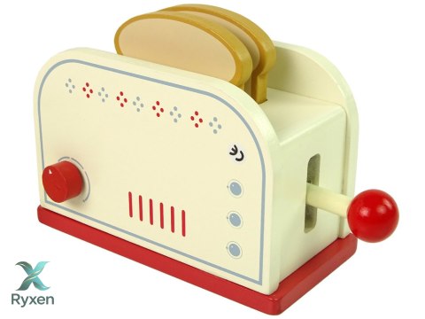 Drewniany Toster Akcesoria Śniadanie Kuchnia Dzieci LEAN TOYS