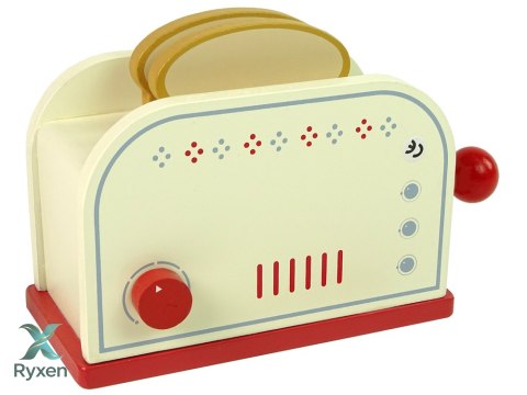 Drewniany Toster Akcesoria Śniadanie Kuchnia Dzieci LEAN TOYS
