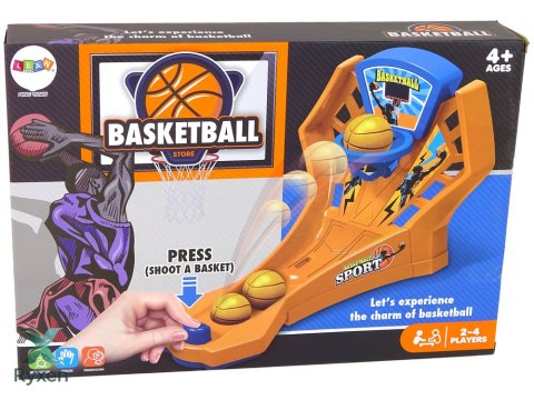 Gra Zręcznościowa Koszykówka Wyrzutnia Piłki LEAN TOYS