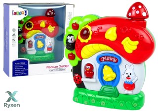 Grający Muzyczny Domek Dla Niemowląt Zwierzątka LEAN TOYS