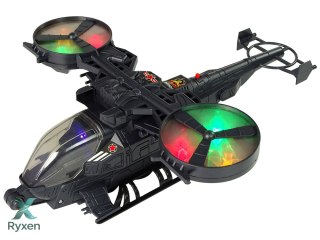 Helikopter Wojskowy Ogromne Skrzydła Światła Dźwięk Obraca Się LEAN TOYS