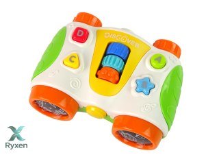 Interaktywna Lornetka Dla Malucha Światło Dźwięk Discover LEAN TOYS