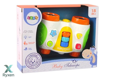 Interaktywna Lornetka Dla Malucha Światło Dźwięk Discover LEAN TOYS