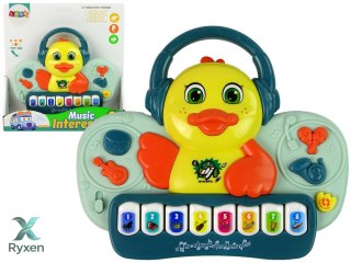 Interaktywne Pianinko Kaczuszka DJ Dźwięk Instrumenty Muzyczne Melodie LEAN TOYS