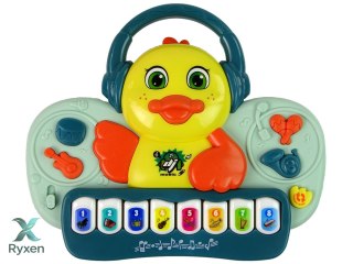 Interaktywne Pianinko Kaczuszka DJ Dźwięk Instrumenty Muzyczne Melodie LEAN TOYS