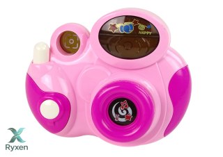 Interaktywny Aparat Fotograficzny Dla Malucha Światło Dźwięk Różowy LEAN TOYS