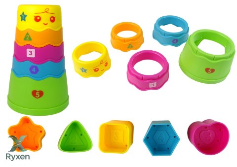 Interaktywny Stolik Edukacyjny Sorter Zjeżdżalnia Piłeczek Niebieski LEAN TOYS