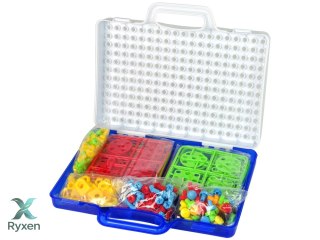 Kreatywna Mozaika Układanka 4w1 Wkrętarka 237 Elementów LEAN TOYS