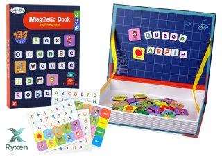 Magnetyczna Układanka Książka Angielski Alfabet Obrazki LEAN TOYS