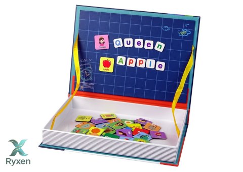 Magnetyczna Układanka Książka Angielski Alfabet Obrazki LEAN TOYS