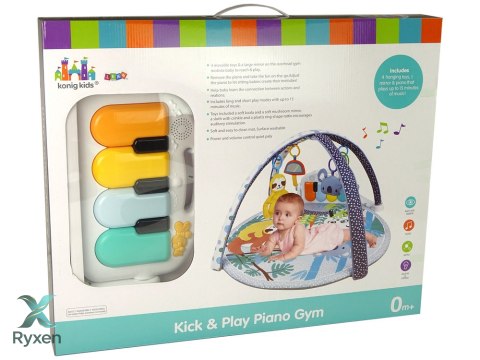 Mata Edukacyjna Koala Pianinko Melodie Zawieszki LEAN TOYS