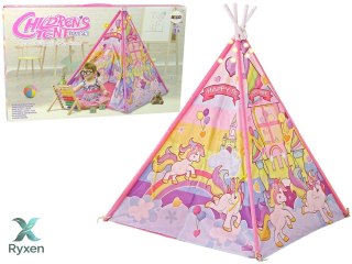 Namiot dla Dzieci Efekty Świetlne Kucyki Jednorożce Różowy LEAN TOYS