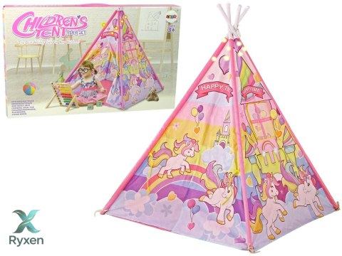 Namiot dla Dzieci Efekty Świetlne Kucyki Jednorożce Różowy LEAN TOYS