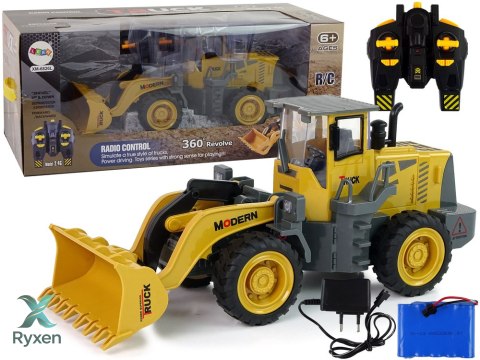 Ogromna Koparka Ładowarka R/C LED Zdalnie Sterowana Akumulator LEAN TOYS