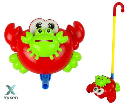 Pchacz Na Kiju Krab Czerwony Dźwięk Dzwonka LEAN TOYS