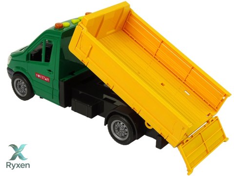 Pojazd Auto Drogowe Wywrotka Napęd Frykcyjny Akcesoria Drogowe Dźwięk LEAN TOYS