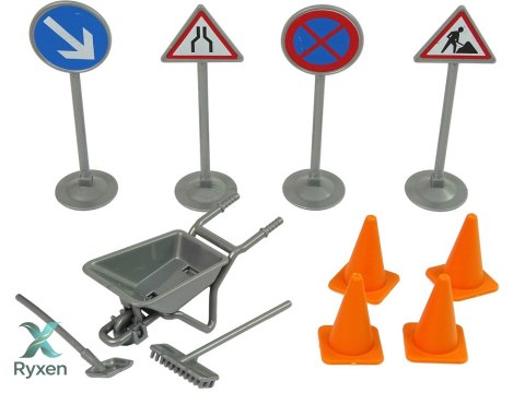 Pojazd Auto Drogowe Wywrotka Napęd Frykcyjny Akcesoria Drogowe Dźwięk LEAN TOYS
