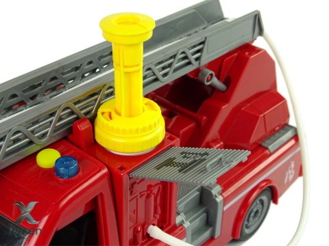 Samochód Ciężarówka Straż Pożarna Czerwona Woda Dźwięki Światła LEAN TOYS