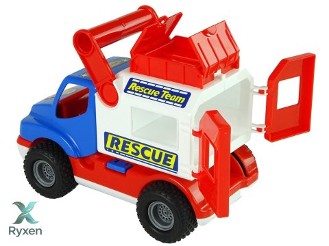 Samochód Ratowniczy Auto ConsTruck Niebiesko Biały Polesie 41937 WADER POLESIE