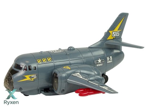 Samolot Transportowy Bombowiec Światła Dźwięk LEAN TOYS