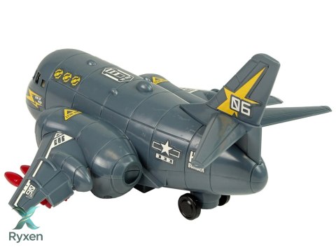 Samolot Transportowy Bombowiec Światła Dźwięk LEAN TOYS