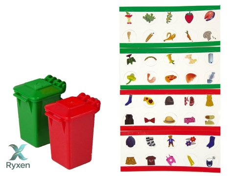 Śmieciarka Napęd Frykcyjnym Efekty Dźwiękowe Pomarańczowa 1:16 Segregowanie LEAN TOYS