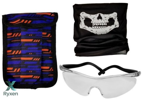 Strój Komandosa Policjant Kostium Naboje Okulary Chusta Kamizelka LEAN TOYS