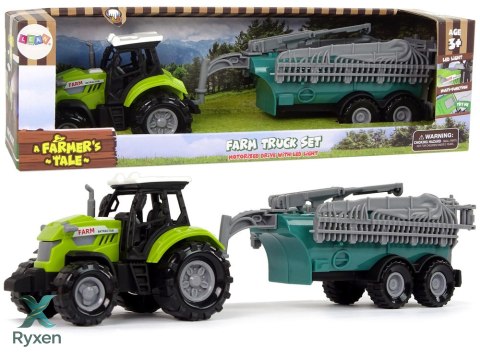 Traktor Rolniczy z Opryskiwaczem Farma Dźwięk Zielony LEAN TOYS