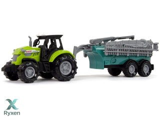 Traktor Rolniczy z Opryskiwaczem Farma Dźwięk Zielony LEAN TOYS