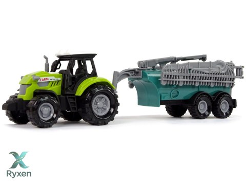 Traktor Rolniczy z Opryskiwaczem Farma Dźwięk Zielony LEAN TOYS