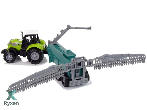 Traktor Rolniczy z Opryskiwaczem Farma Dźwięk Zielony LEAN TOYS