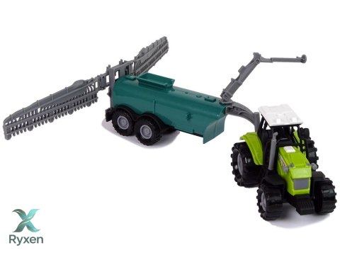 Traktor Rolniczy z Opryskiwaczem Farma Dźwięk Zielony LEAN TOYS