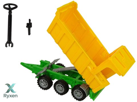 Traktor Wywrotka Żółta Ciągnik 50 cm LEAN TOYS