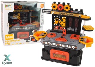 Warsztat Stolik Małego Majsterkowicza Narzędzia 57 Elementów LEAN TOYS