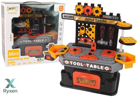 Warsztat Stolik Małego Majsterkowicza Narzędzia 57 Elementów LEAN TOYS