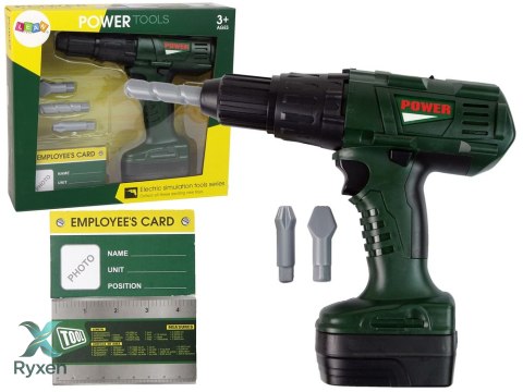 Wiertarka Dla Majsterkowicza Zielona Wiertła Na Baterie LEAN TOYS