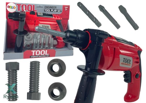 Wiertarka Dla Małego Majsterkowicza Śrubki Wiertła LEAN TOYS