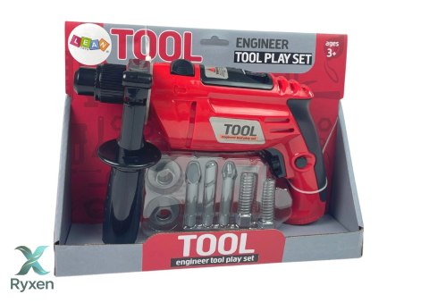 Wiertarka Dla Małego Majsterkowicza Śrubki Wiertła LEAN TOYS