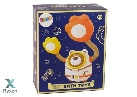 Zabawka Do Wody Kąpieli Miś Astronauta Prysznic Z Obiegiem Wody Przyssawki LEAN TOYS