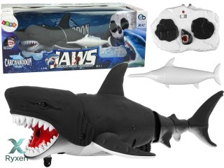 Zdalnie Sterowany Rekin Czarny Na Podczerwień Rusza Ogonem Woda LEAN TOYS