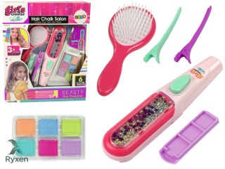 Zestaw Do Farbowania Włosów Prostownica Pasemka 6 Kolorów LEAN TOYS