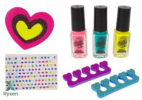 Zestaw Do Stylizacji Paznokci Dla Dzieci Piękności Studio Lakiery LEAN TOYS