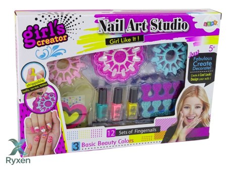 Zestaw Do Stylizacji Paznokci Dla Dzieci Piękności Studio Lakiery LEAN TOYS