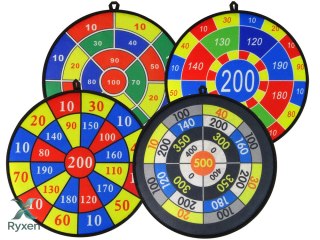 Zestaw Gier Dart Tarcza 36 cm Piłki na Rzepy LEAN TOYS