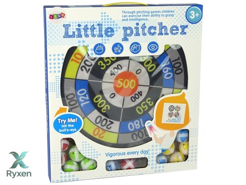 Zestaw Gier Dart Tarcza 36 cm Piłki na Rzepy LEAN TOYS