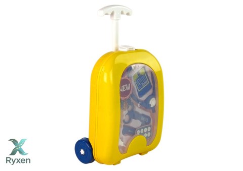 Zestaw Lekarski w Plecaku Doktor Stetoskop Nożyczki Żółty LEAN TOYS