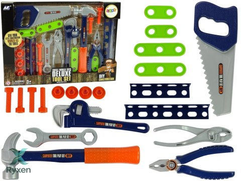 Zestaw Majsterkowicza Narzędzia Śrubki Młotek Piła LEAN TOYS