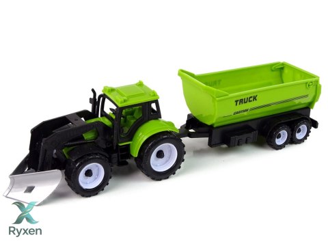Zestaw Pojazdów Farmerskich Traktor Kombajn Cysterna Naczepa LEAN TOYS
